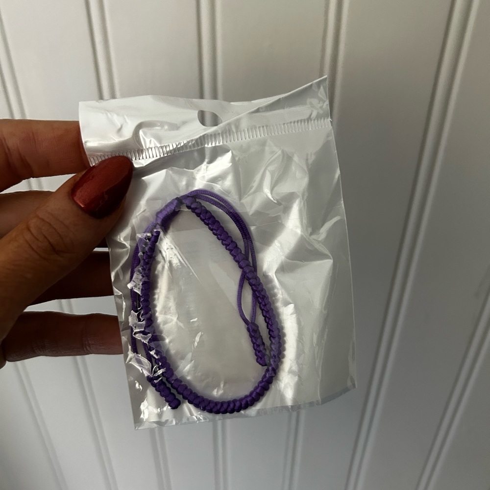 ⭐️ NEW Tibetan Purple Braided String Adjustable Bracelet